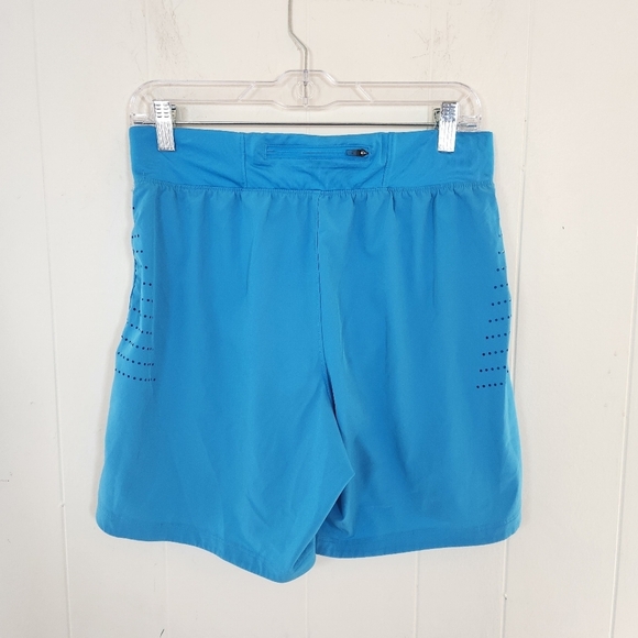 Under Armour Speed Pocket Blue Fitted Mens Size Medium 7 Inch Inseam - Picture 2 of 16